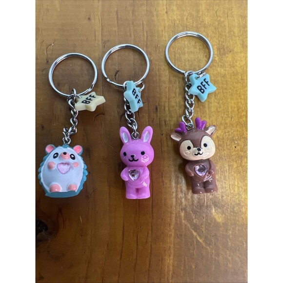 Lot of 3 Best Friend set  Woodland Animals charm and‎ BFF charm. - Picture 1 of 8